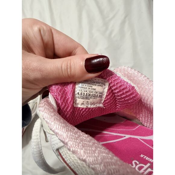 Skechers Shape Ups Womens 8 Toning Walking Athletic Fitness white/pink - Picture 6 of 7